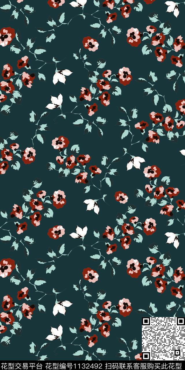 大牌风数码华亿平台花卉数码印花华亿平台下载（图片编号: 1132492） - 瓦栏（Walan）