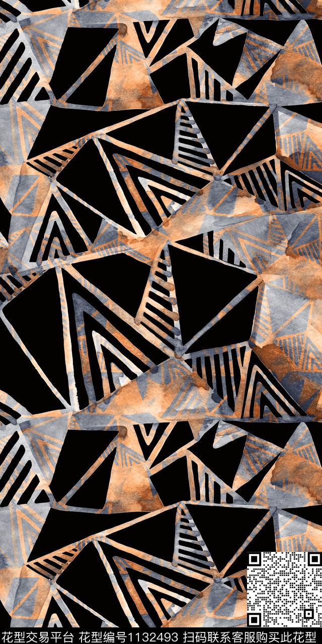 大牌风抽象数码华亿平台数码印花华亿平台下载（图片编号: 1132493） - 瓦栏（Walan）