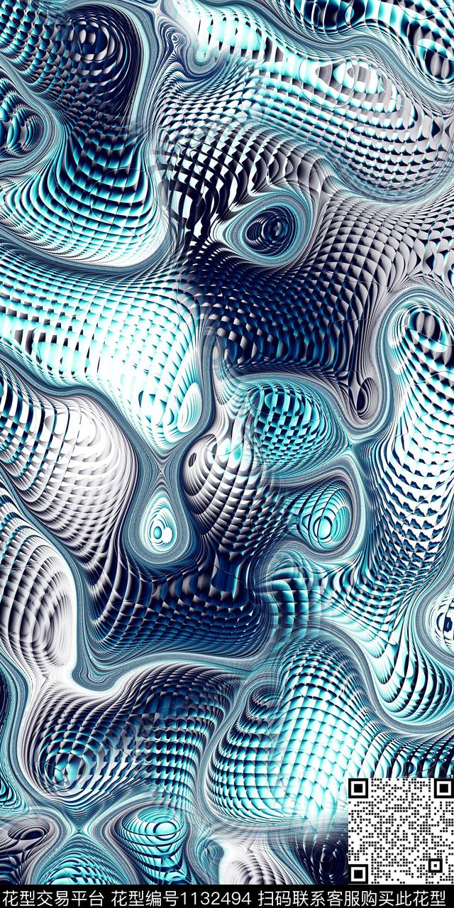 大牌风抽象数码华亿平台数码印花华亿平台下载（图片编号: 1132494） - 瓦栏（Walan）