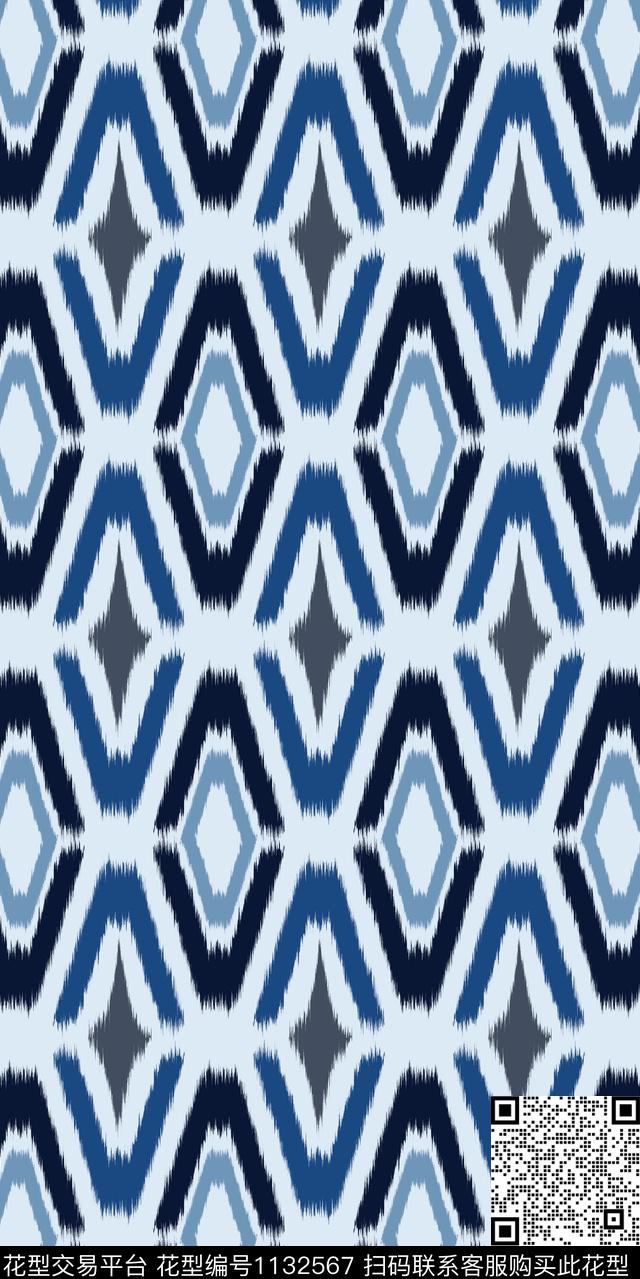 大牌风抽象数码华亿平台数码印花华亿平台下载（图片编号: 1132567） - 瓦栏（Walan）