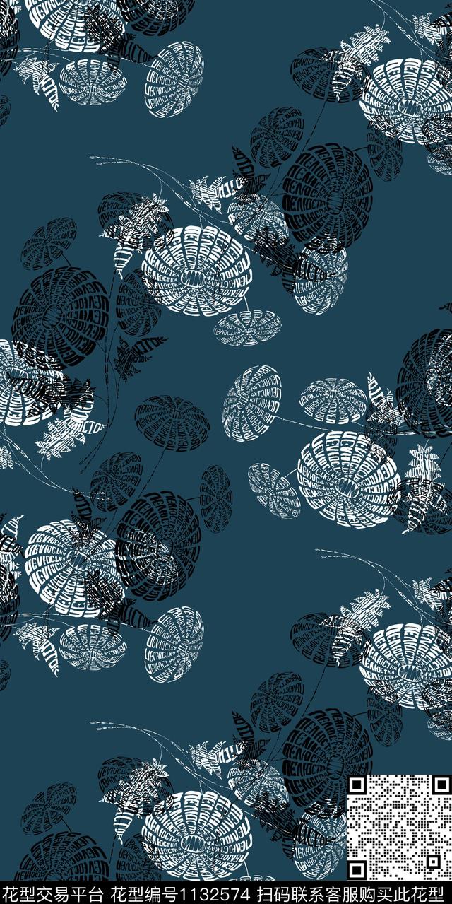 大牌风抽象数码华亿平台数码印花华亿平台下载（图片编号: 1132574） - 瓦栏（Walan）