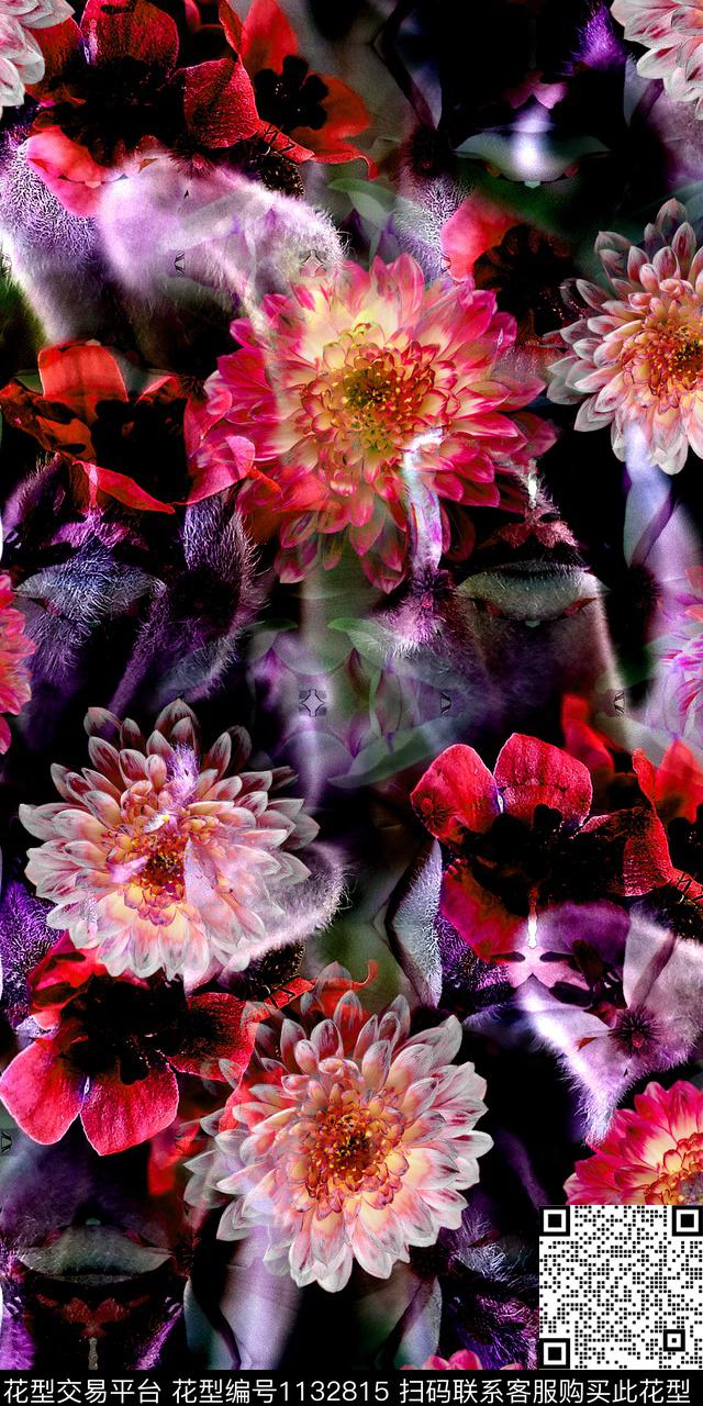 植物女装数码华亿平台数码印花华亿平台下载（图片编号: 1132815） - 瓦栏（Walan）