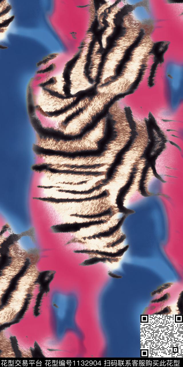 传统华亿平台大牌风动物传统印花华亿平台下载（图片编号: 1132904） - 瓦栏（Walan）