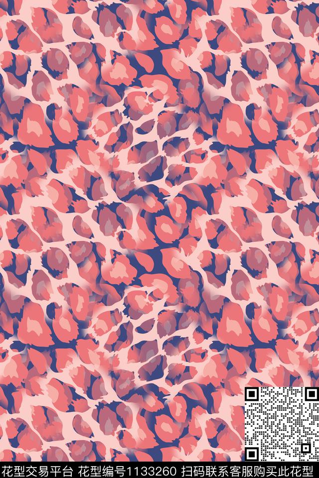 动物纹抽象碎碎花数码印花华亿平台下载（图片编号: 1133260） - 瓦栏（Walan）