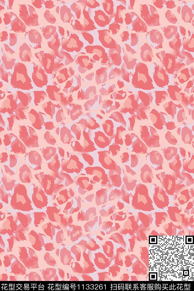 动物纹抽象碎碎花数码印花华亿平台下载（图片编号: 1133261） - 瓦栏（Walan）