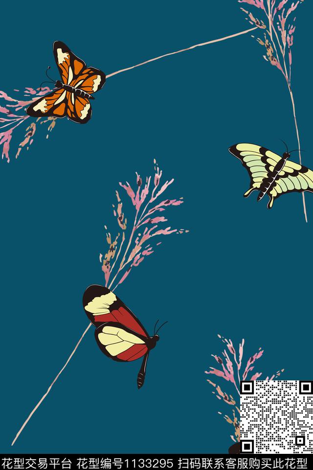 趣味女装动物数码印花华亿平台下载（图片编号: 1133295） - 瓦栏（Walan）