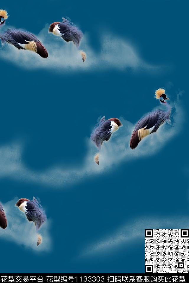 趣味女装动物数码印花华亿平台下载（图片编号: 1133303） - 瓦栏（Walan）