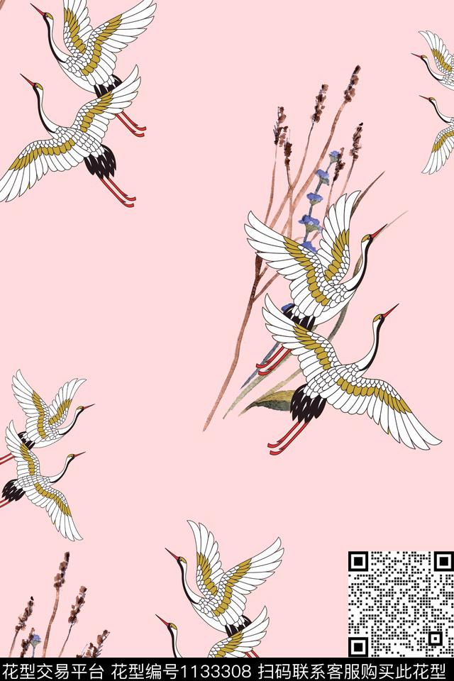 趣味女装动物数码印花华亿平台下载（图片编号: 1133308） - 瓦栏（Walan）