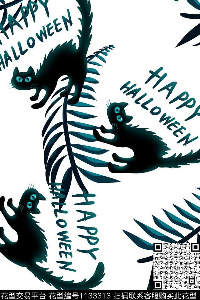 趣味女装动物数码印花华亿平台下载（图片编号: 1133313） - 瓦栏（Walan）