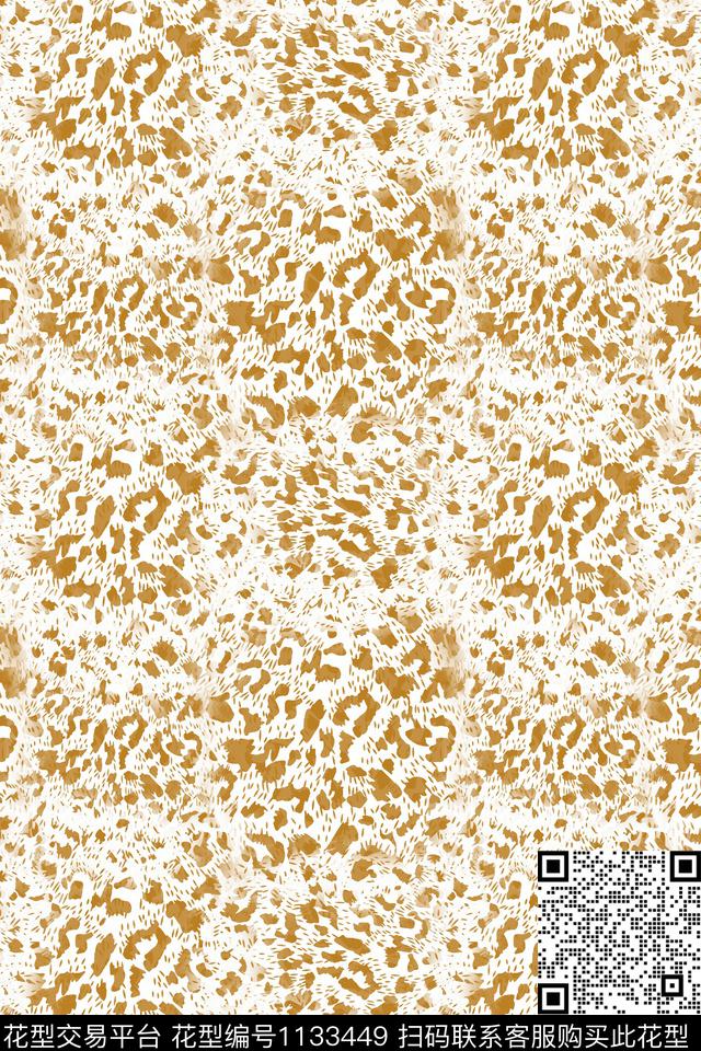 动物纹抽象格子图案传统印花华亿平台下载（图片编号: 1133449） - 瓦栏（Walan）