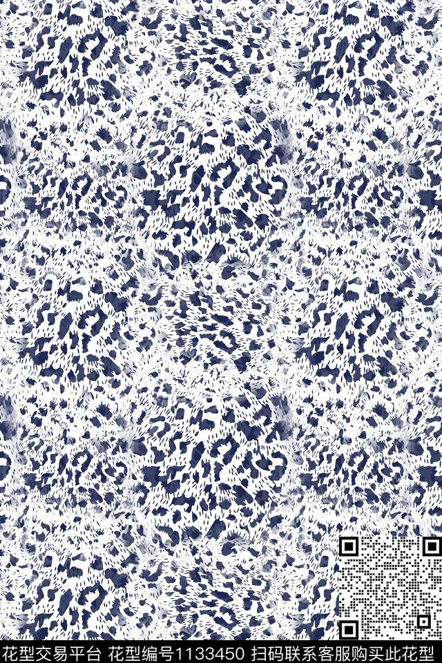 动物纹抽象格子图案传统印花华亿平台下载（图片编号: 1133450） - 瓦栏（Walan）