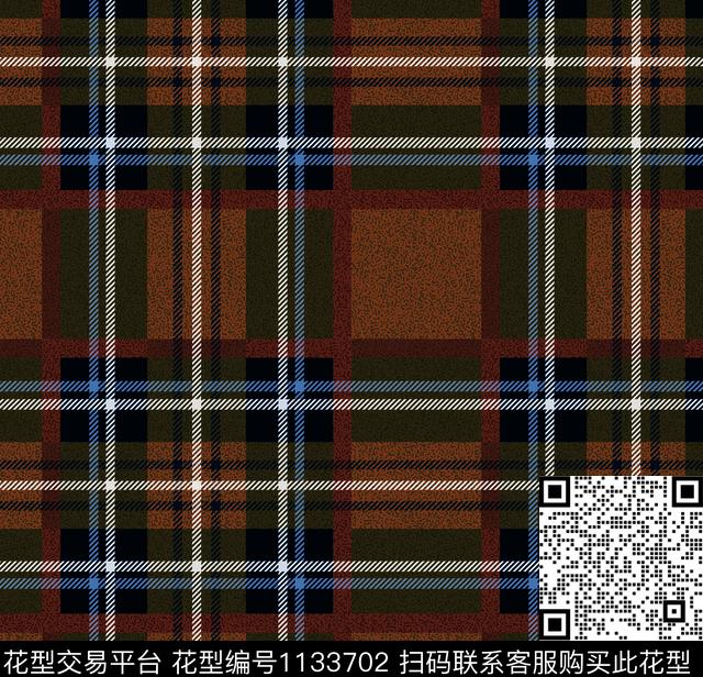 大牌风格子条纹数码印花华亿平台下载（图片编号: 1133702） - 瓦栏（Walan）