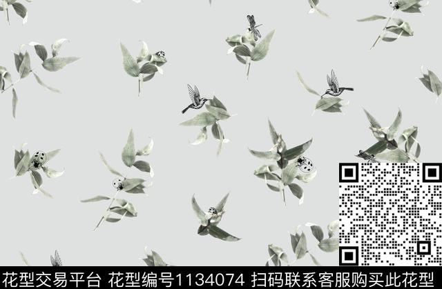 大牌风数码华亿平台花卉数码印花华亿平台下载（图片编号: 1134074） - 瓦栏（Walan）