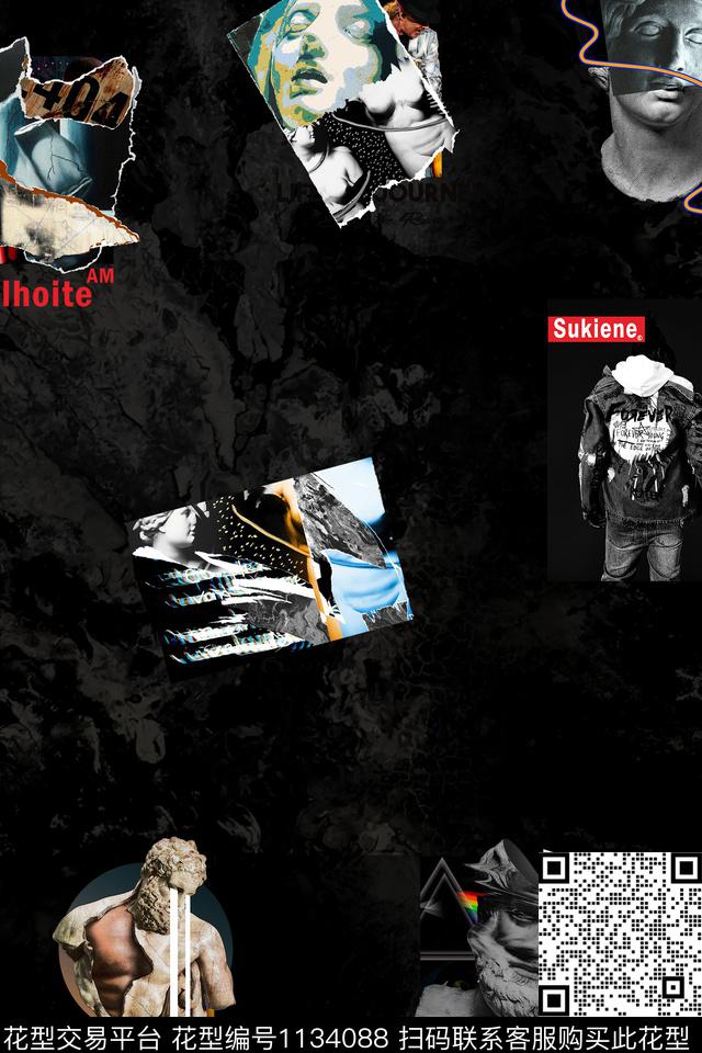 大牌风动物潮牌数码印花华亿平台下载（图片编号: 1134088） - 瓦栏（Walan）