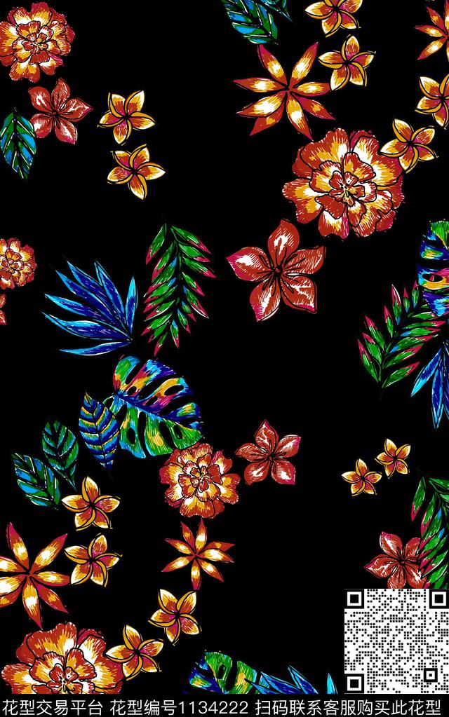 数码华亿平台小碎花秋冬华亿平台数码印花华亿平台下载（图片编号: 1134222） - 瓦栏（Walan）