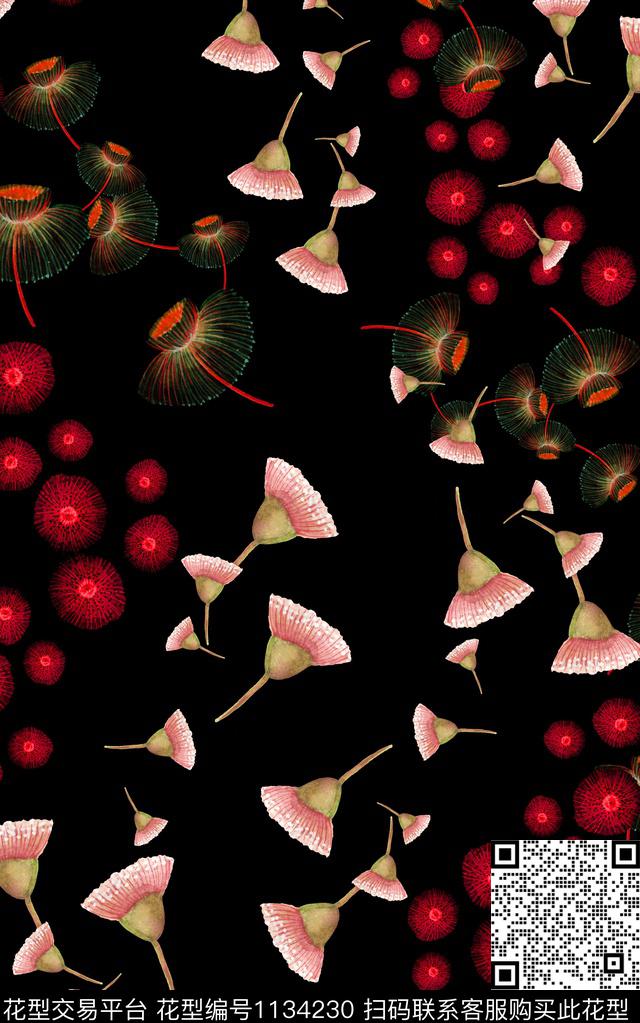 数码华亿平台小碎花秋冬华亿平台数码印花华亿平台下载（图片编号: 1134230） - 瓦栏（Walan）