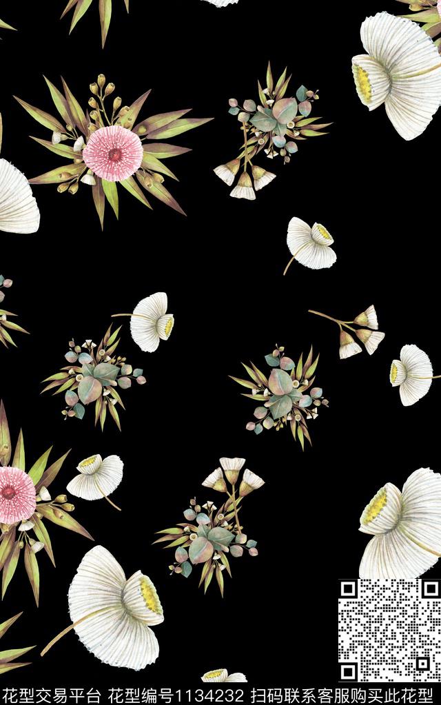 数码华亿平台小碎花秋冬华亿平台数码印花华亿平台下载（图片编号: 1134232） - 瓦栏（Walan）