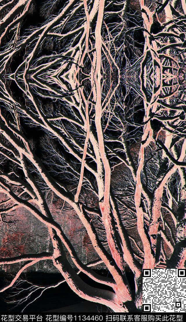 抽象肌理中老年数码印花华亿平台下载（图片编号: 1134460） - 瓦栏（Walan）