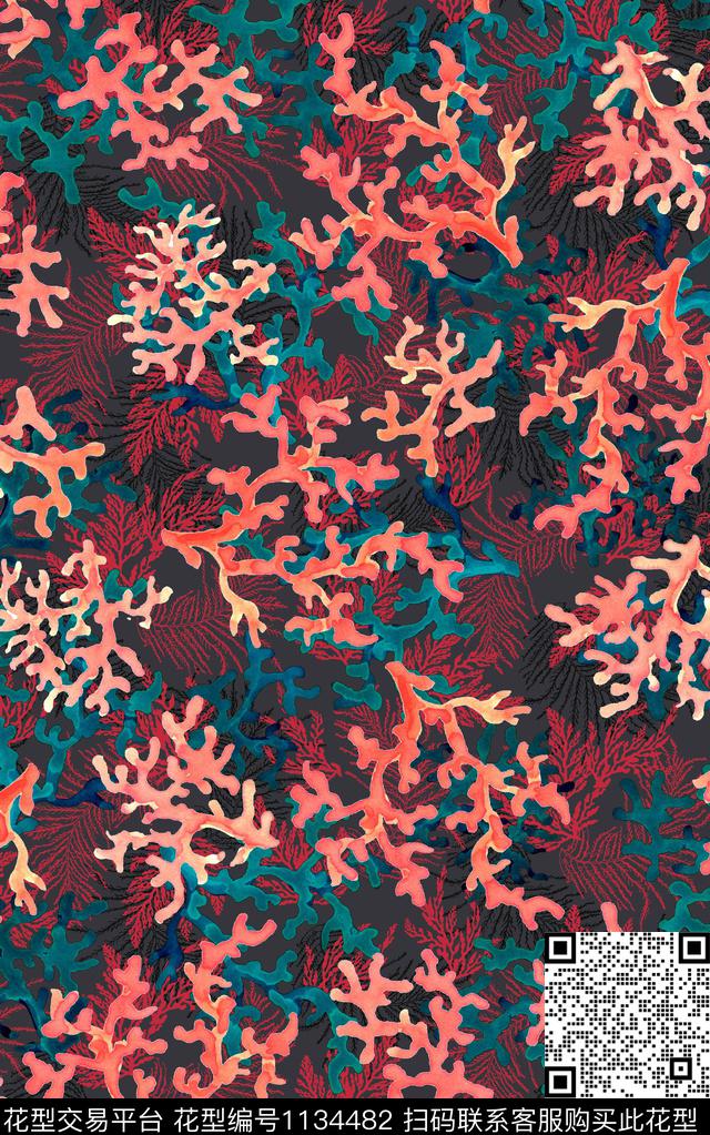 抽象深圳民族风数码印花华亿平台下载（图片编号: 1134482） - 瓦栏（Walan）