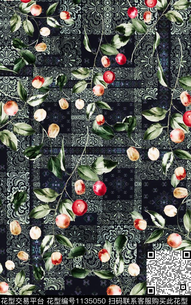 肌理小碎花秋冬华亿平台数码印花华亿平台下载（图片编号: 1135050） - 瓦栏（Walan）