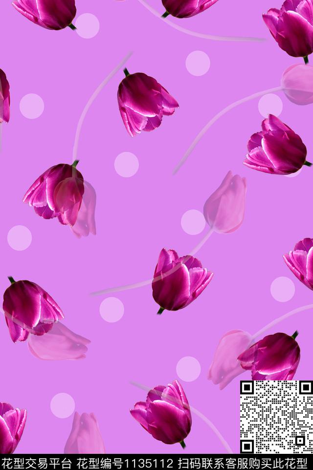 时尚数码华亿平台花卉数码印花华亿平台下载（图片编号: 1135112） - 瓦栏（Walan）