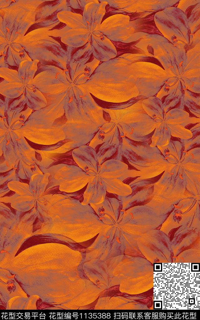 抽象肌理3D立体数码印花华亿平台下载（图片编号: 1135388） - 瓦栏（Walan）