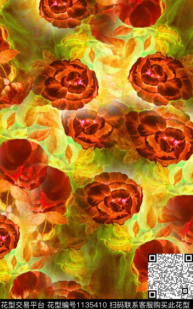 抽象肌理3D立体数码印花华亿平台下载（图片编号: 1135410） - 瓦栏（Walan）