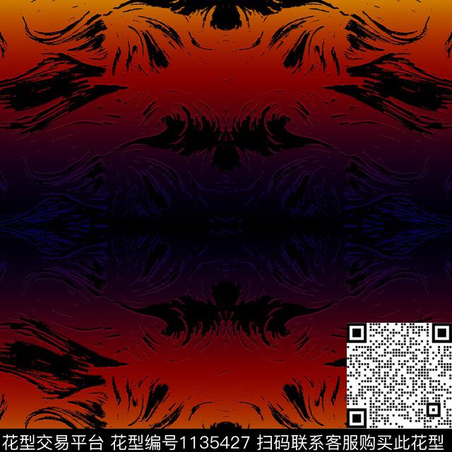 抽象大牌风渐变传统印花华亿平台下载（图片编号: 1135427） - 瓦栏（Walan）