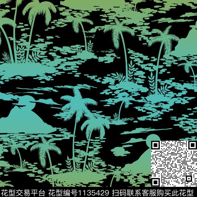 抽象大牌风渐变传统印花华亿平台下载（图片编号: 1135429） - 瓦栏（Walan）