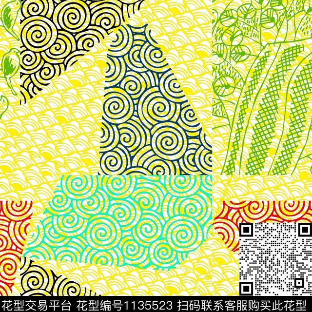 扑克年轻女性纹理数码印花华亿平台下载（图片编号: 1135523） - 瓦栏（Walan）