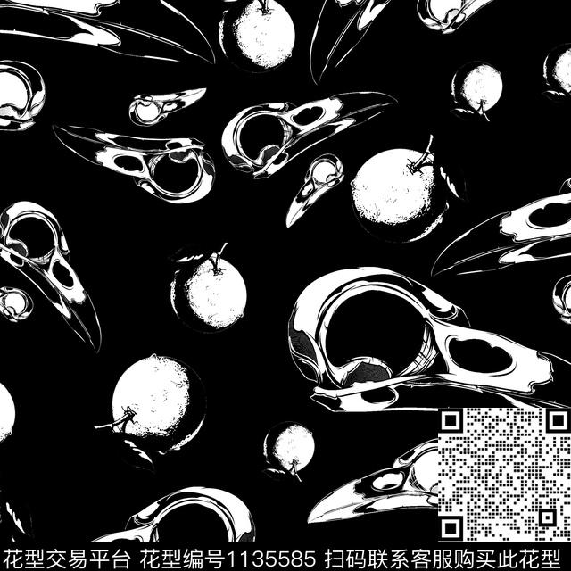 抽象大牌风定位花传统印花华亿平台下载（图片编号: 1135585） - 瓦栏（Walan）