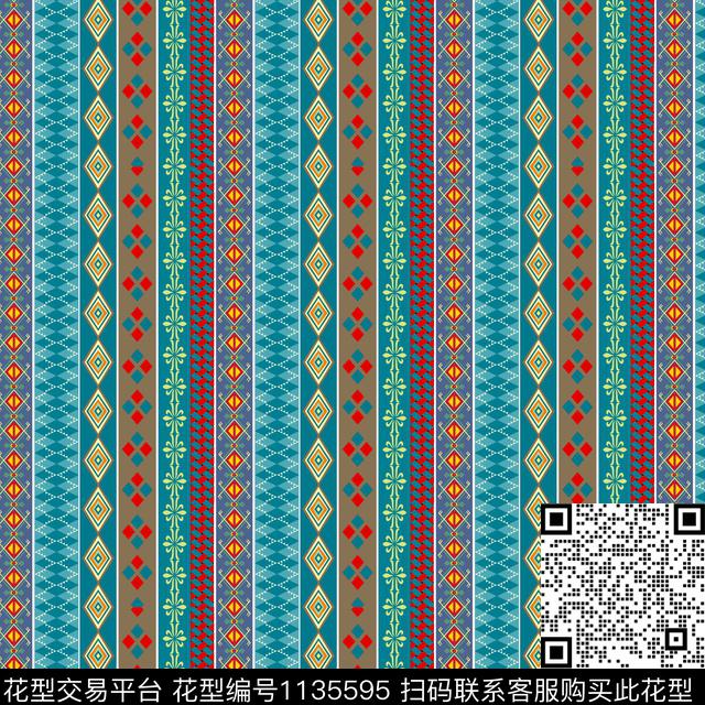 女装传统华亿平台几何传统印花华亿平台下载（图片编号: 1135595） - 瓦栏（Walan）