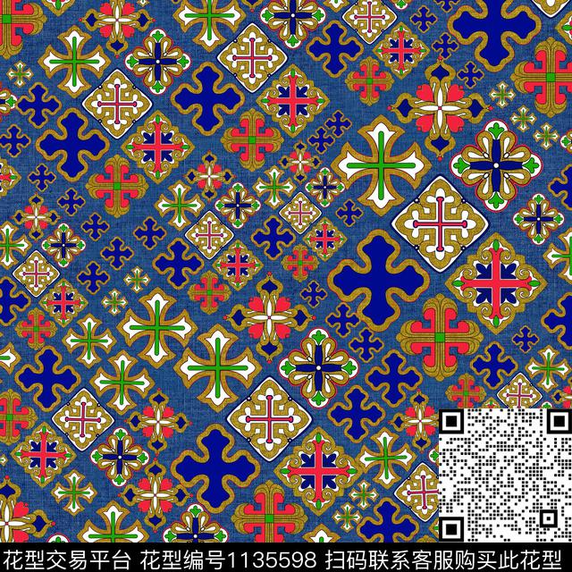 女装数码华亿平台几何数码印花华亿平台下载（图片编号: 1135598） - 瓦栏（Walan）