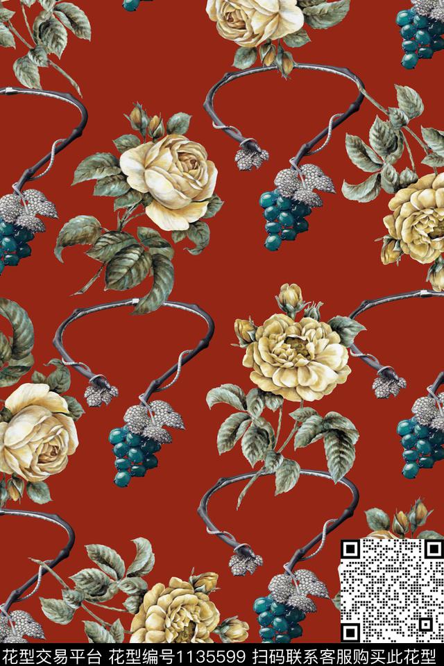 欧美大牌风数码华亿平台数码印花华亿平台下载（图片编号: 1135599） - 瓦栏（Walan）