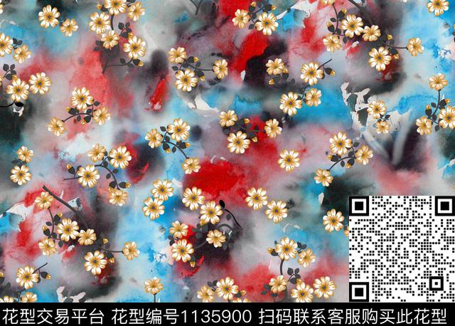 大牌风数码华亿平台花卉数码印花华亿平台下载（图片编号: 1135900） - 瓦栏（Walan）