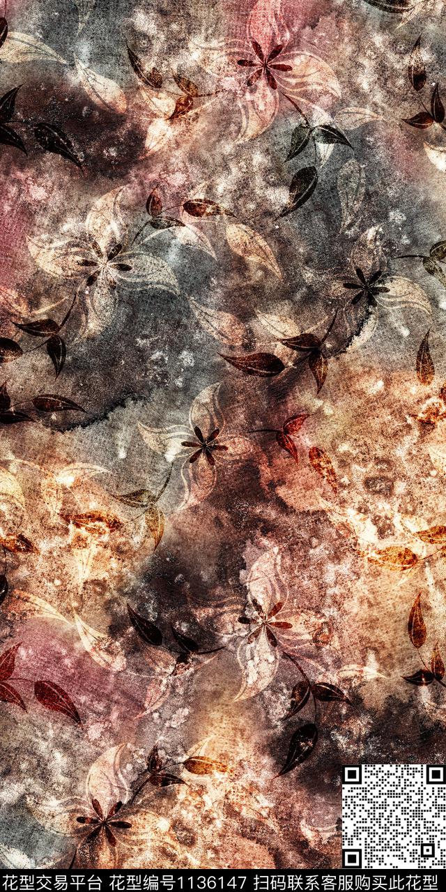 抽象大牌风数码华亿平台数码印花华亿平台下载（图片编号: 1136147） - 瓦栏（Walan）