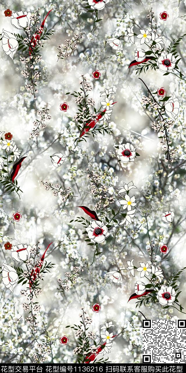 抽象大牌风数码华亿平台数码印花华亿平台下载（图片编号: 1136216） - 瓦栏（Walan）