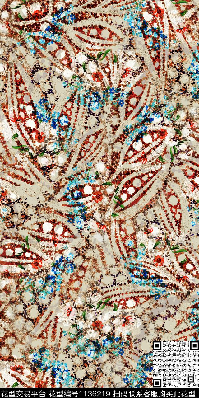 抽象大牌风数码华亿平台数码印花华亿平台下载（图片编号: 1136219） - 瓦栏（Walan）