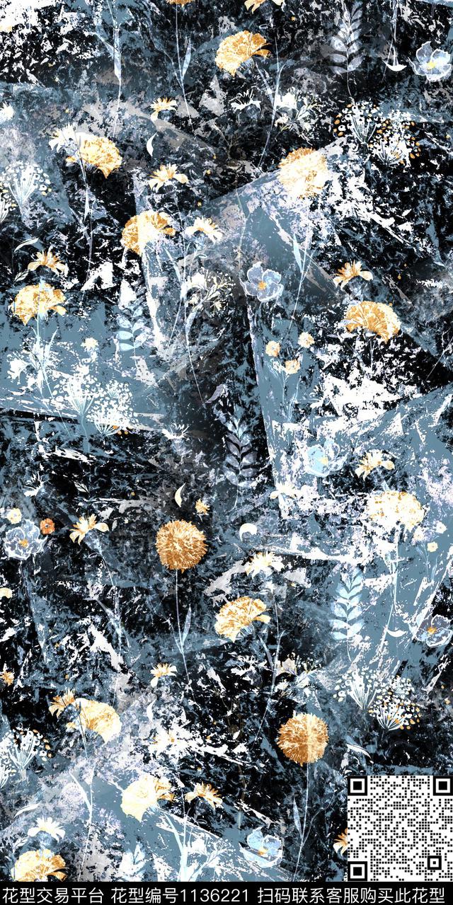 抽象大牌风数码华亿平台数码印花华亿平台下载（图片编号: 1136221） - 瓦栏（Walan）