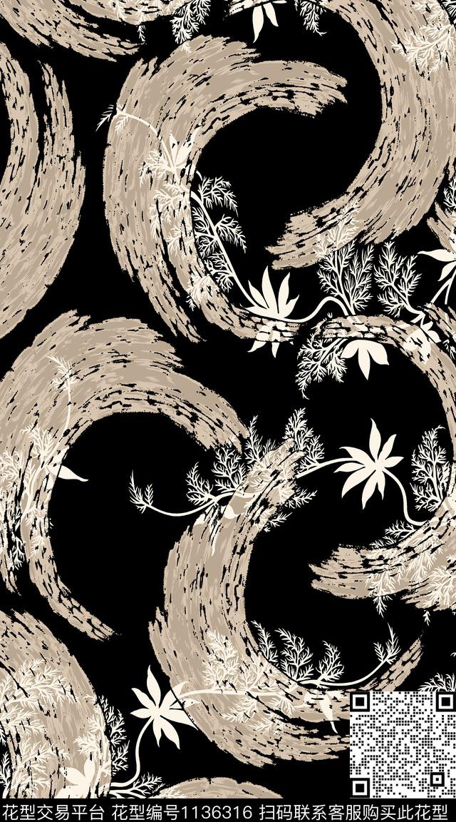 抽象大牌风数码华亿平台数码印花华亿平台下载（图片编号: 1136316） - 瓦栏（Walan）