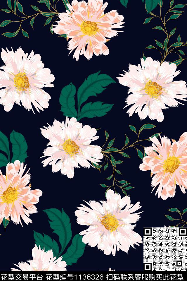 女装小碎花花卉数码印花华亿平台下载（图片编号: 1136326） - 瓦栏（Walan）