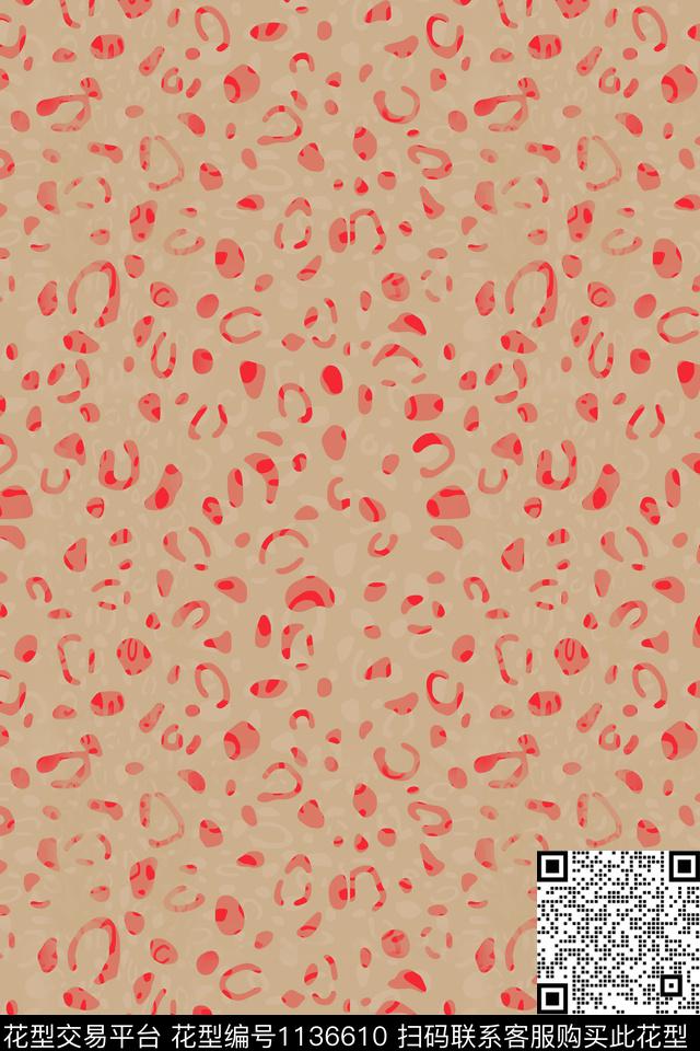 动物纹碎碎花动物数码印花华亿平台下载（图片编号: 1136610） - 瓦栏（Walan）