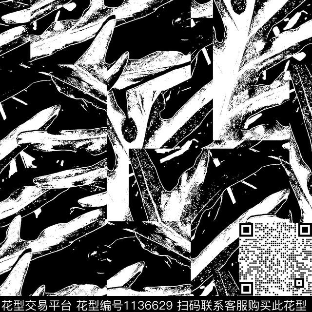 抽象男装大牌风男装传统印花华亿平台下载（图片编号: 1136629） - 瓦栏（Walan）