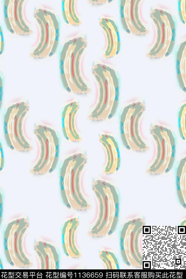 抽象几何精致几何数码印花华亿平台下载（图片编号: 1136659） - 瓦栏（Walan）