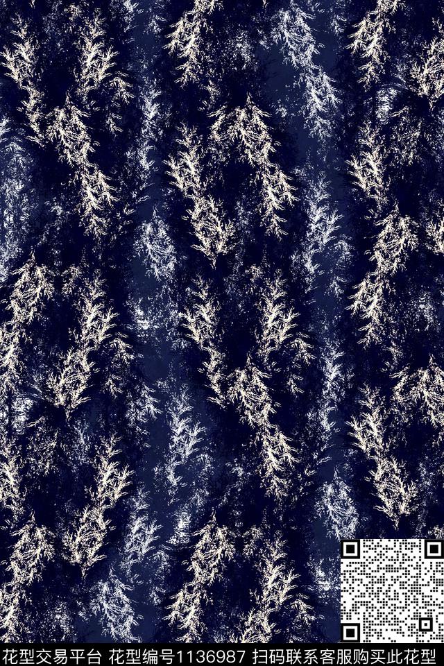 动物抽象条纹传统印花华亿平台下载（图片编号: 1136987） - 瓦栏（Walan）