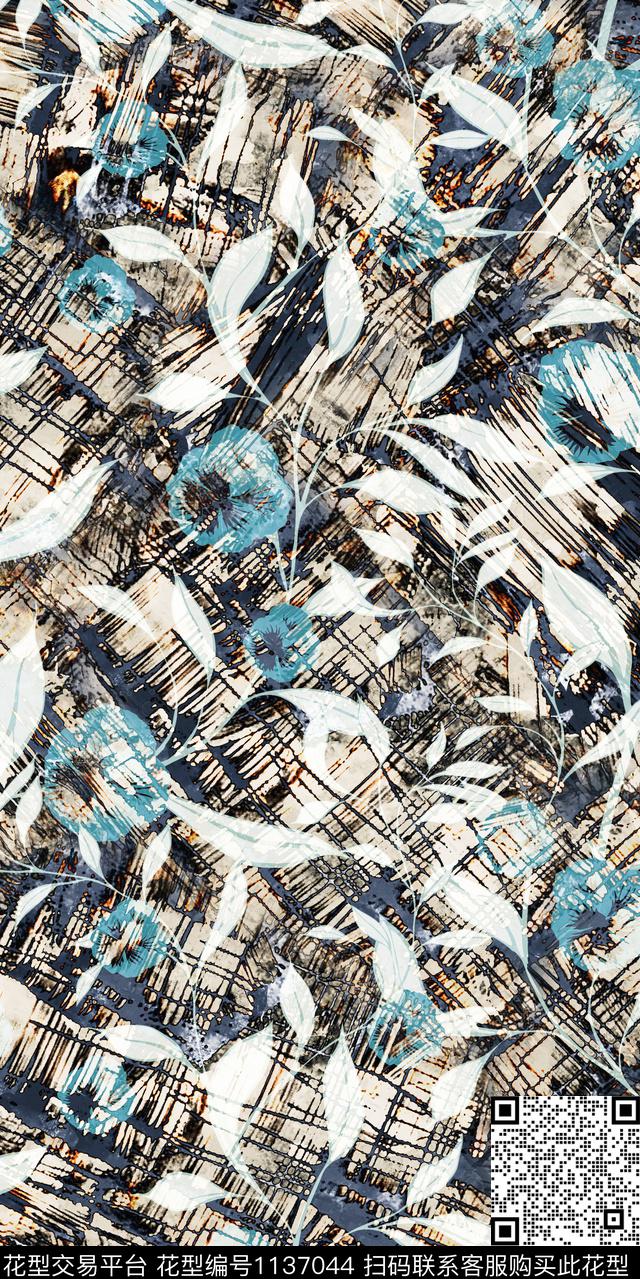 抽象大牌风数码华亿平台数码印花华亿平台下载（图片编号: 1137044） - 瓦栏（Walan）