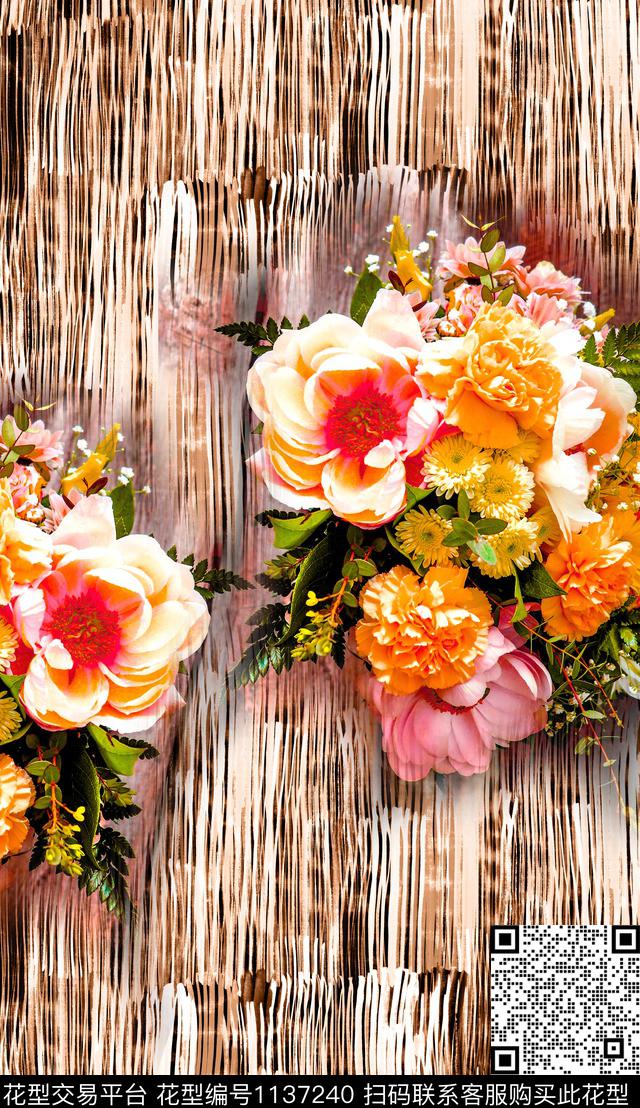 深圳定位花大花数码印花华亿平台下载（图片编号: 1137240） - 瓦栏（Walan）