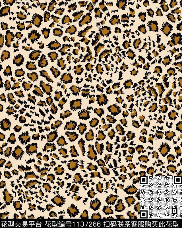 豹纹休闲抽象传统印花华亿平台下载（图片编号: 1137266） - 瓦栏（Walan）