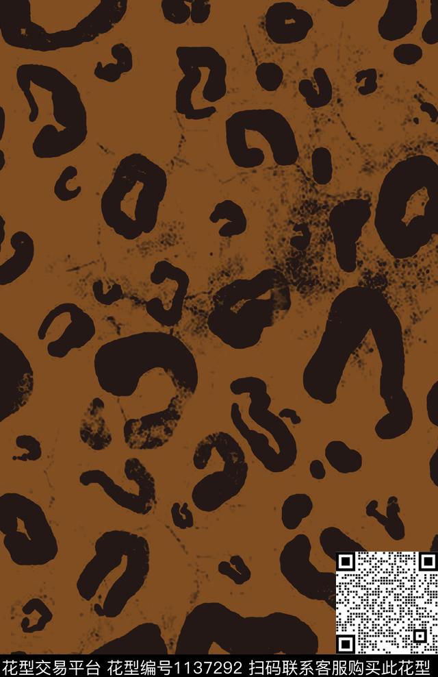 豹纹休闲抽象传统印花华亿平台下载（图片编号: 1137292） - 瓦栏（Walan）