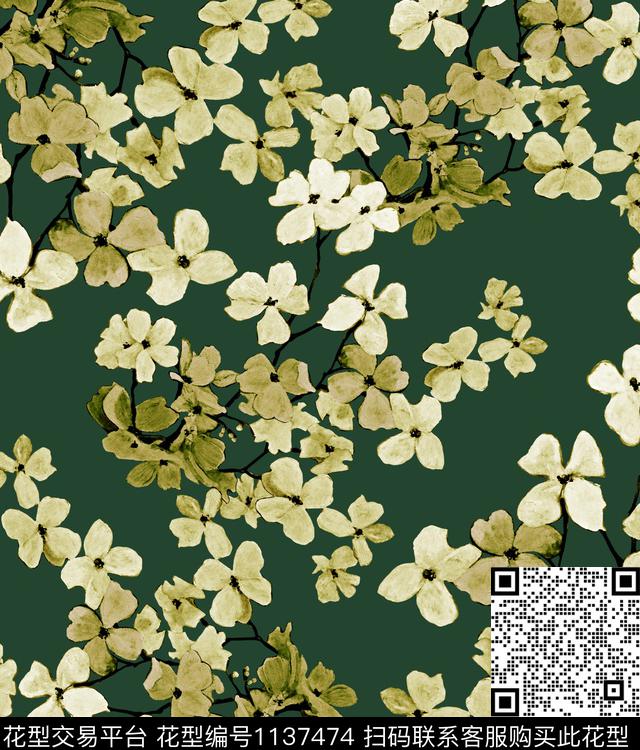 秋冬华亿平台大牌男装小碎花数码印花华亿平台下载（图片编号: 1137474） - 瓦栏（Walan）